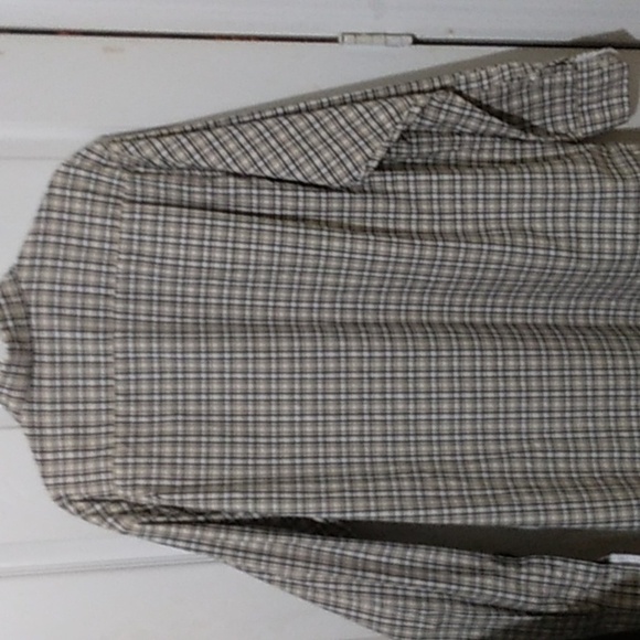 Daniel Cremieux Blue and Beige Plaid Casual Button Down Shirts - Picture 6 of 16